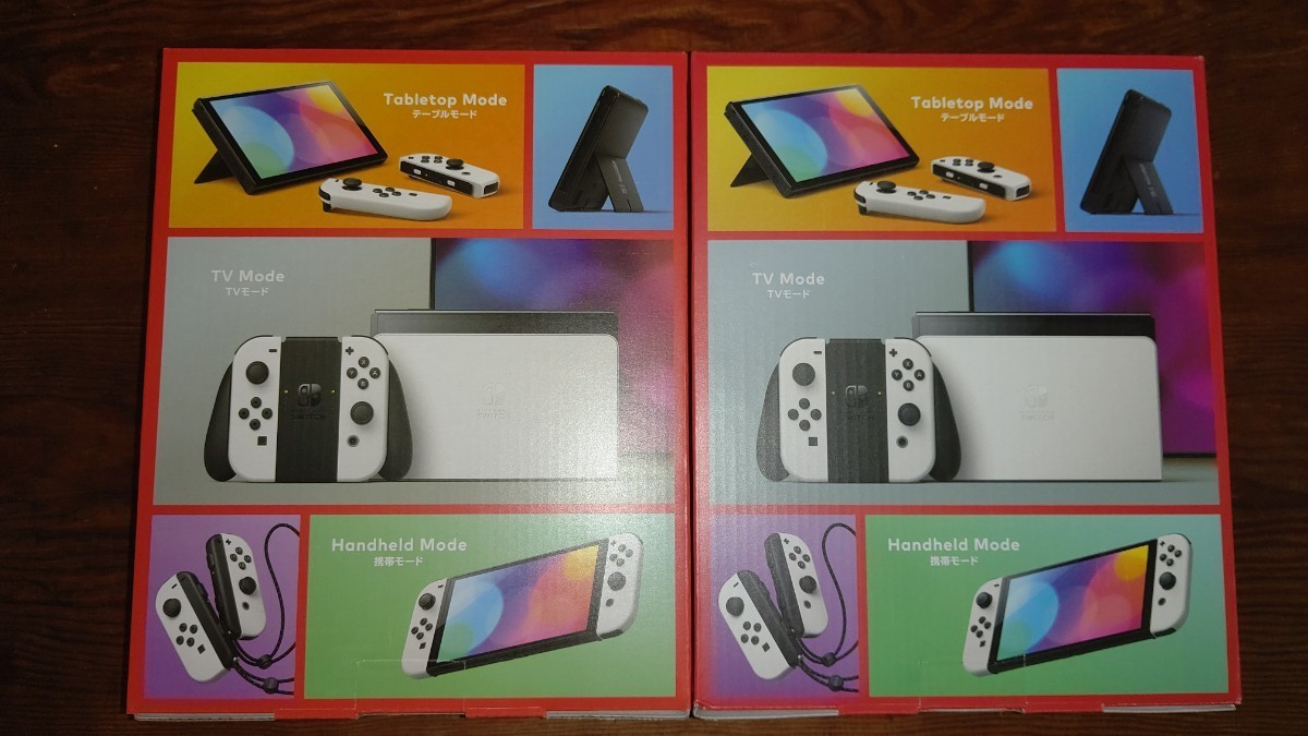 新品 2台 Nintendo Switch 有機ELモデル ホワイト 2023年12月購入_画像2