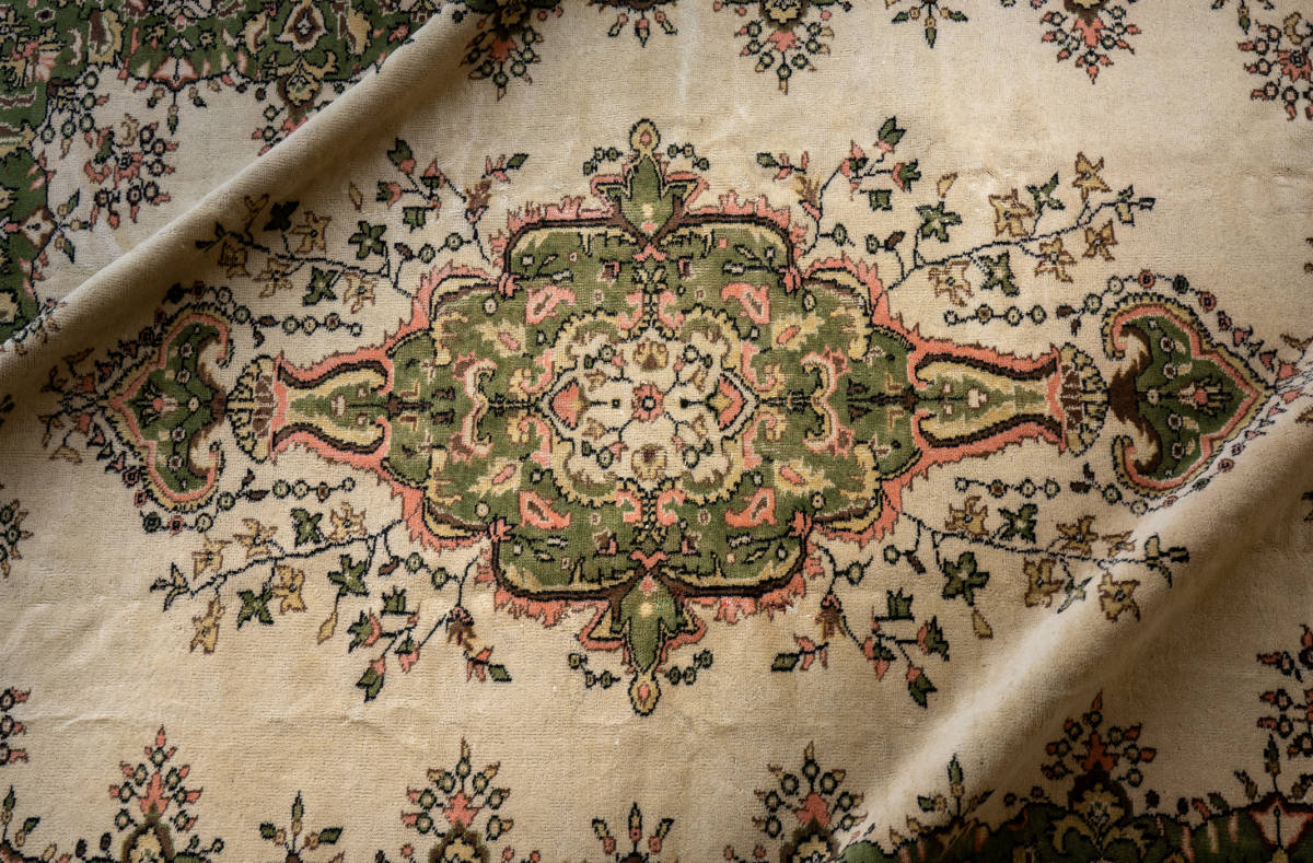 ￥72,000→￥34,000 スペシャル価格 288×122cm 手織り 絨毯 カーペット ヴィンテージ ラグ ペルシャ絨毯
