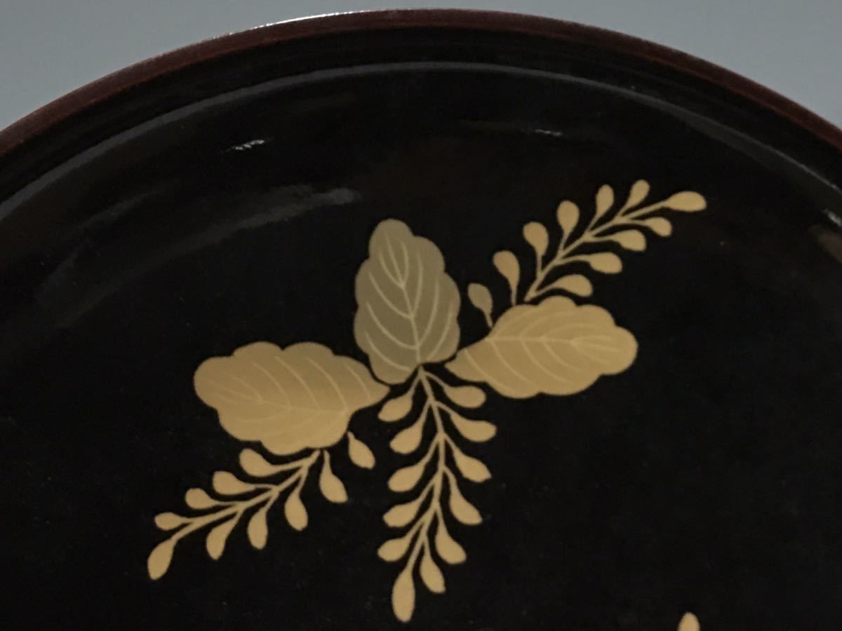 コレクター旧蔵品 漆蒔絵蓋物 菓子器 漆器 茶道具 時代物_画像9