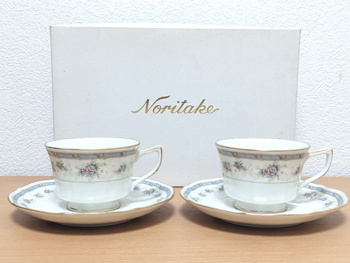 ノリタケ NORITAKE アイボリーチャイナ 碗皿ペアセット