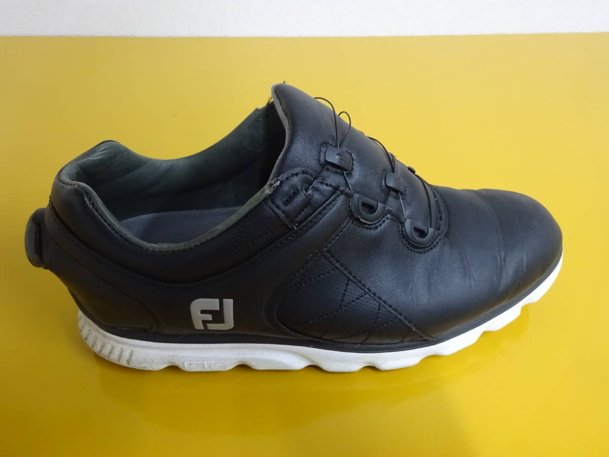 【中古品】FootJoy/フットジョイ/ゴルフシューズ/PRO/SL/Boa/JPN25/USA7/ブラック/黒_画像3