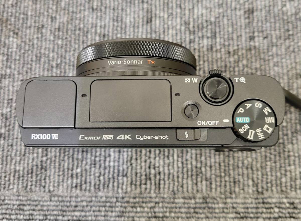 【EKA-6029OH】１円スタート SONY RX100 VII 2.8-4.5/9.0-72 コンパクトデジタルカメラ 4K 通電確認〇 付属品無 ブラック ソニー ケース付_画像5