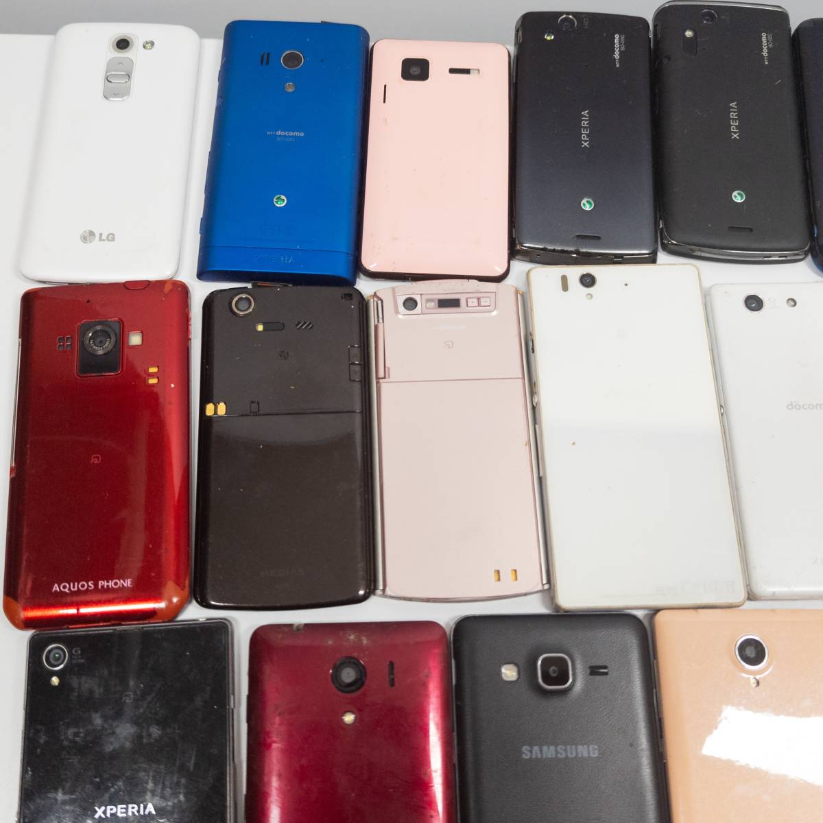 スマートフォン ジャンク セット まとめて20台 スマホ Samusng Galaxy SONY Xperia Huawei等 Android アンドロイド 携帯電話 [CE013]_画像5