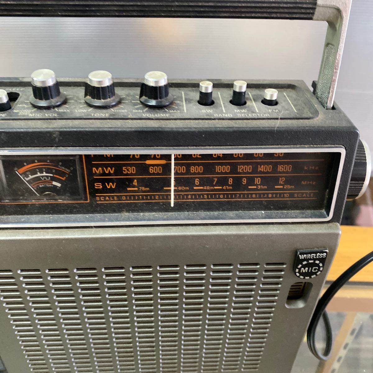 昭和レトロ ナショナル カセットテープ レコーダー RQ-545 中古 昭和レトロ ナショナル カセットテープ レコーダー RQ-545 中古