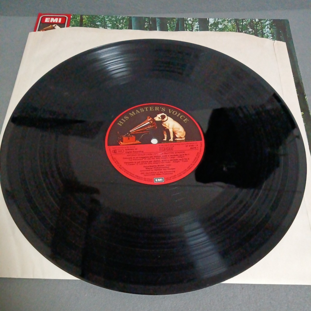 Vivaldi Anne Sophie Mutter Herbert Von Karajan LP DMM 27 0102 1　四季　Direct Metal Mastering_画像5