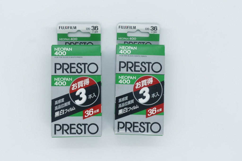 期限切れ 富士フィルム Neopan Presto 400 3本組2つ(計6本) 冷蔵庫保管