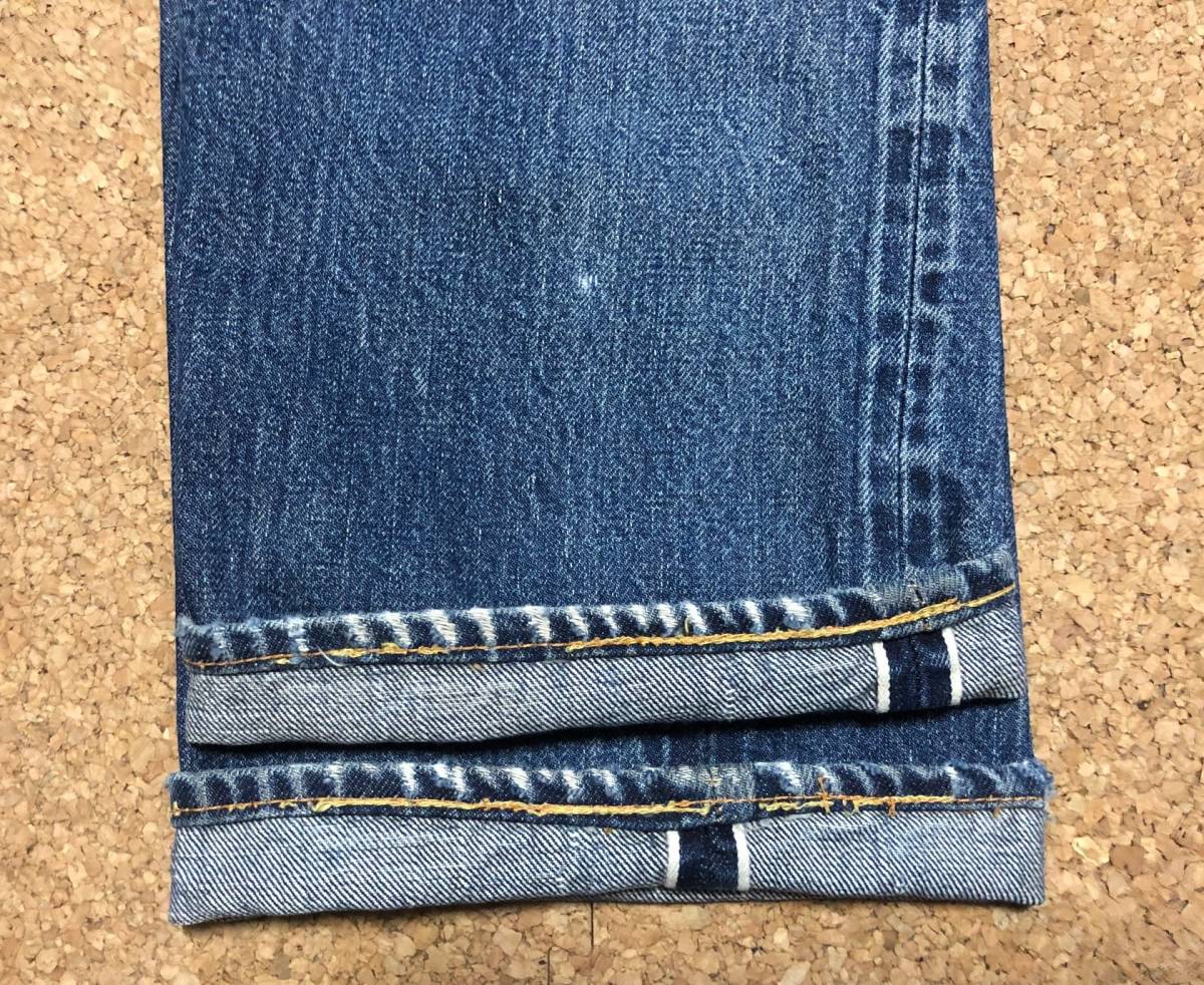 60S LEVIS リーバイス501 BIGE 足長R 刻印4 アタリ抜群！表記推定W30インチ 実寸W29インチ リペア済み ヴィンテージ[501XX.502.505.606_画像10