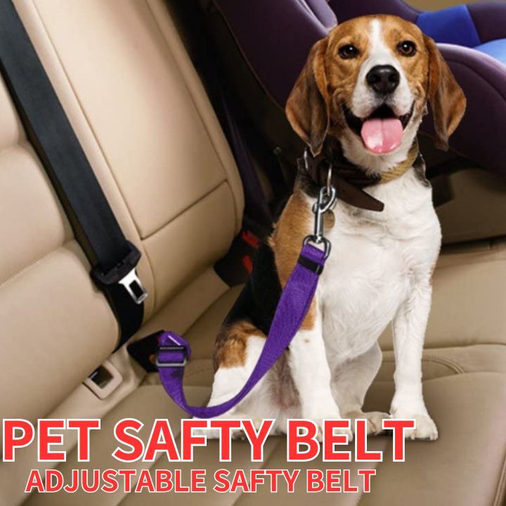 犬用シートベルトハーネス車専用リード安全長さ調整可能ペット簡単装着飛びつく防止　赤RED_画像2