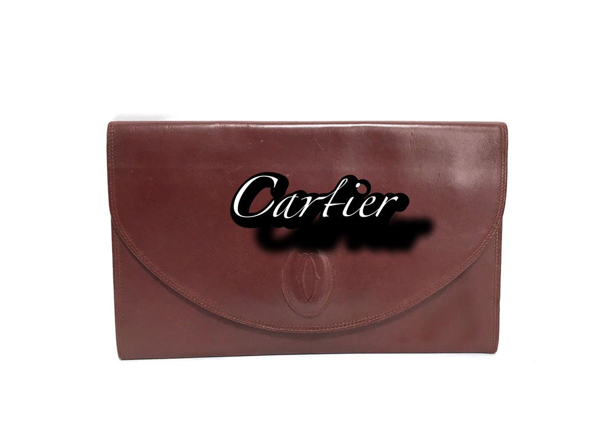 Cartier ボルドー クラッチバッグ カルティエ セカンドバッグ｜Yahoo