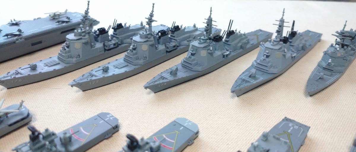 百貨店福袋 完成品 艦隊 現用艦船 1/1250 エフトイズ F-toys 16隻セット】 日本
