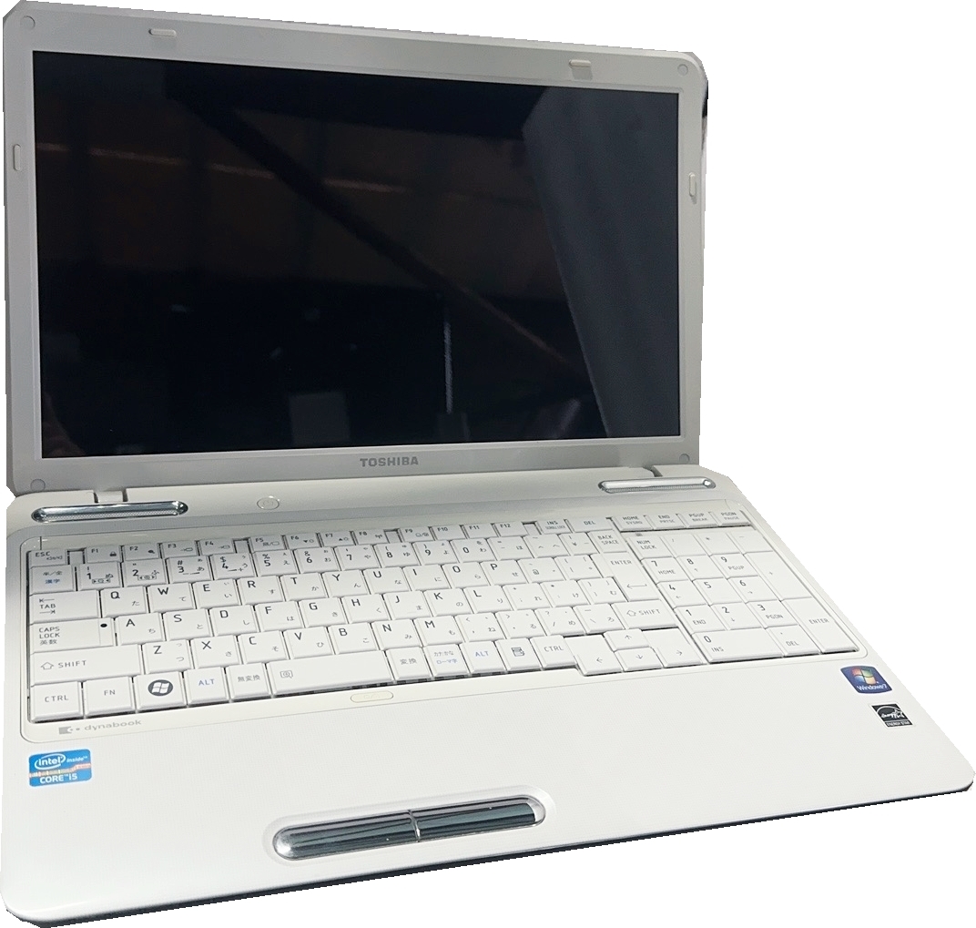中古良品 東芝T451 15.6型ノートパソコン Corei5-2430M・8GB・新品SSD128GB・DVDマルチ・テンキー・Office2019・Win10・WIFI 1211