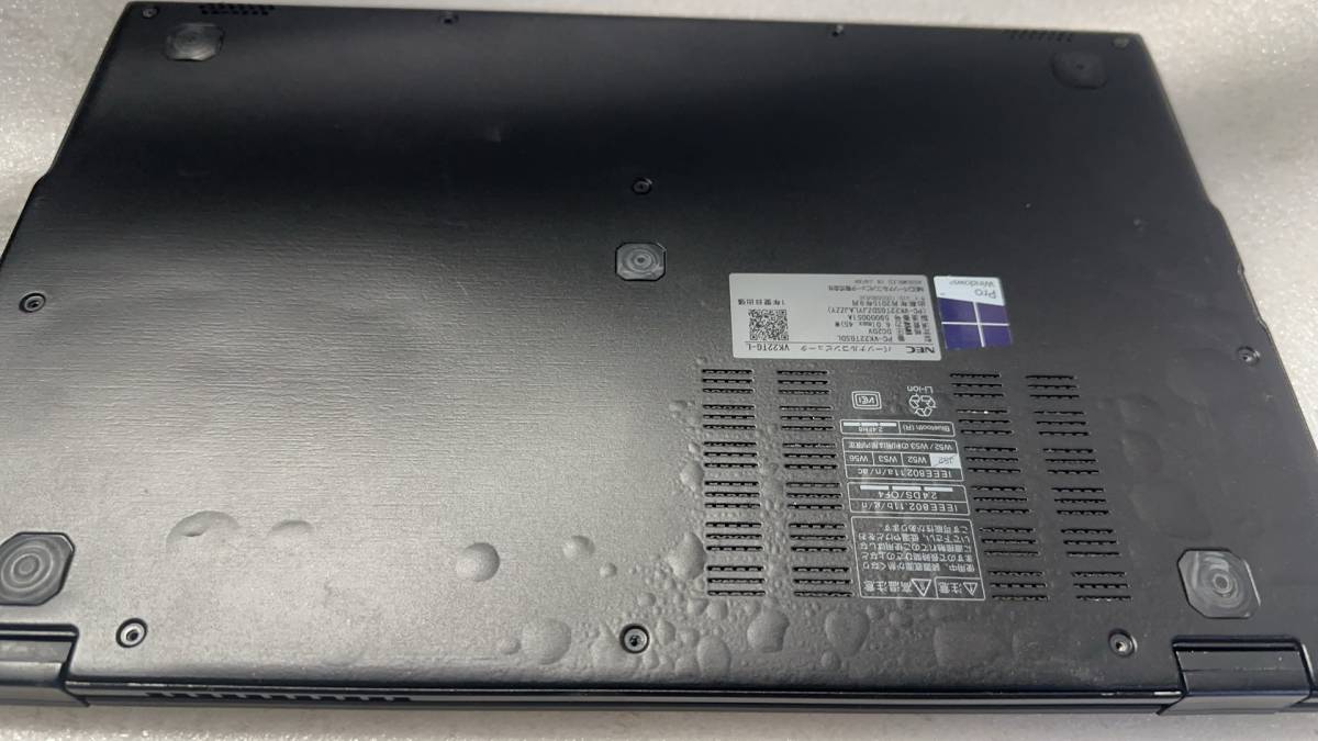 11206　中古ジャンク品　NEC-VK22TGｌ　Corei5-5200U・4GB・BIOSできます・起動OK・2K液晶・シミあり・訳あり_画像4