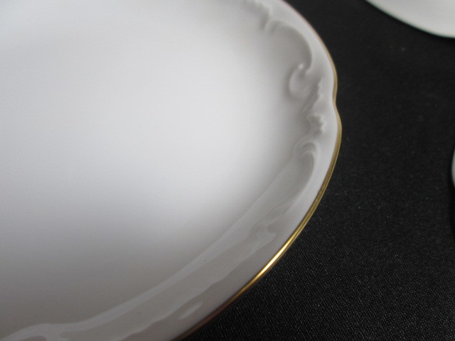 大倉陶園 OKURA CHINA 銘々皿 15cm 5皿セット 54HV/1001 ホワイト ゴールドライン_画像7