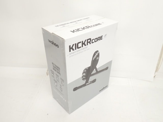 【未開封品】WAHOO KICKR CORE キッカーコア スマートバイクトレーナー サイクルトレーナー マット、前輪ブロク付 ◆ 6C926-4_画像2