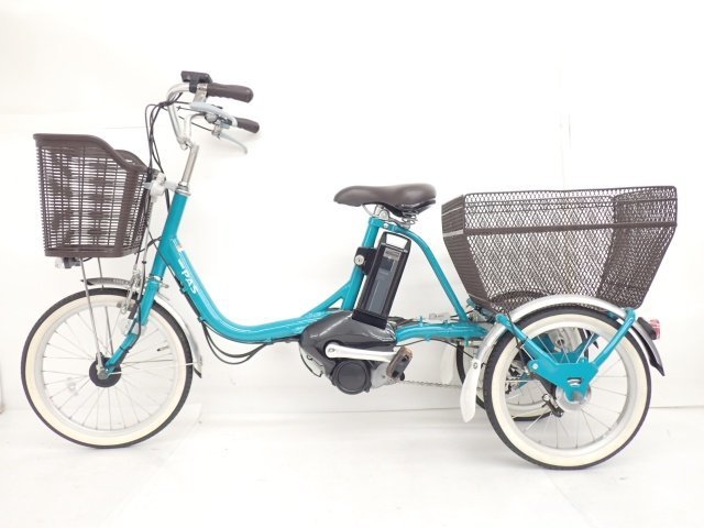 送料無料条件付き YAMAHA PAS 電動アシスト自転車三輪車(18/16型) - 自転車