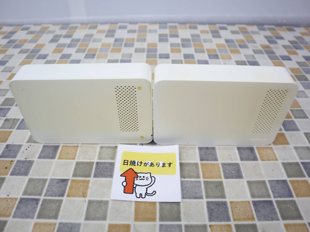 ◇ ｜2台まとめ 1TB 外付け HDD ハードディスク｜BUFFALO バッファロー HD-LC1.0U3WHD ｜ ジャンク JUNK ■O1845_画像2