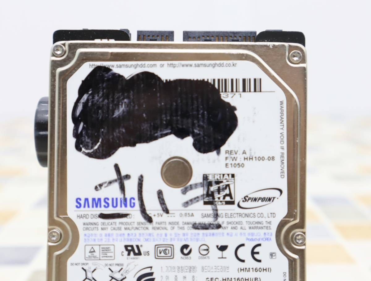 ∧ 40GB 160GB 320GB 5枚まとめ!!!｜2.5インチ 内蔵型 HDD ｜SAMSUNG サムスン HM040HI SATA｜ハードディスク ■O1272_画像8