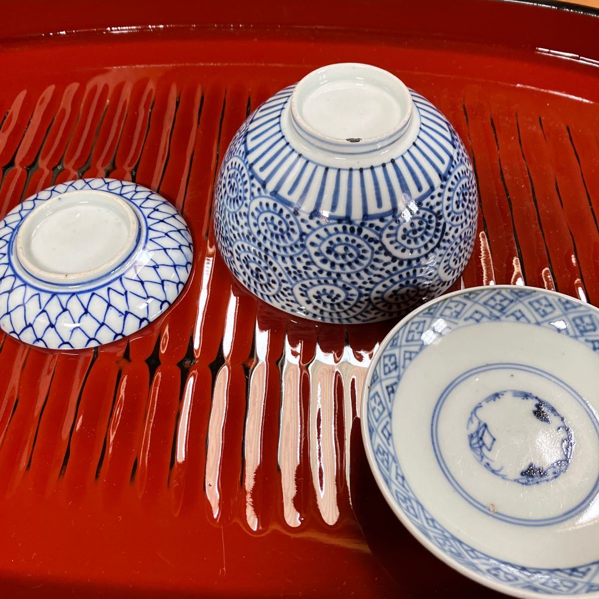  Imari Edo period net eyes plate antique Japanese-style tableware . Tang .