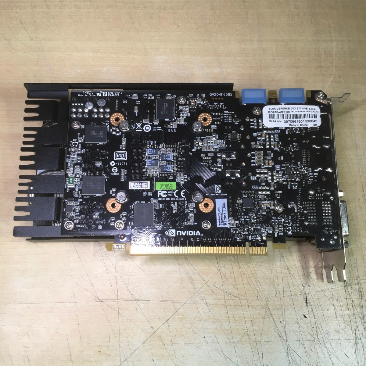 (122623) ELSA GeForce GTX970 4GB グラフィックボード ジャンク品 _画像2