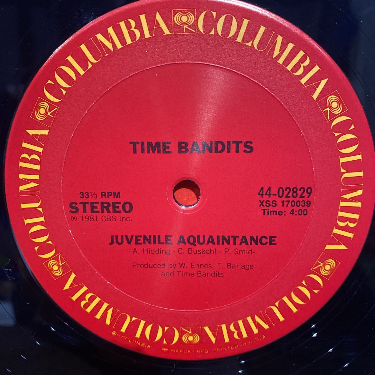 【US12”】LOFT CLASSIC!! TIME BANDITS/LIVE IT UP-Huvenile Aquaintance/electronic/disco/rock/pop/Boogie/レコード_画像4