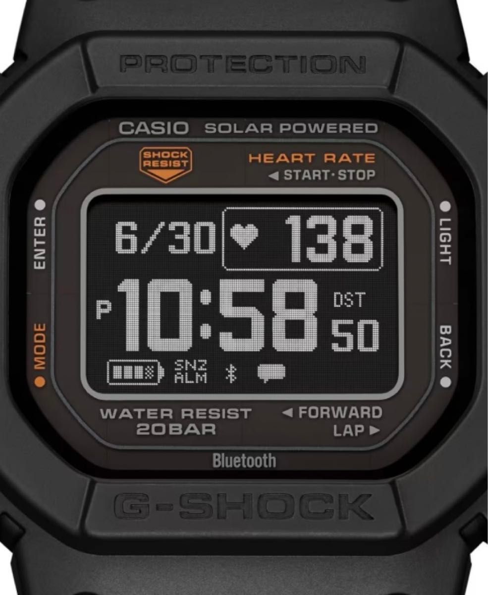 新品未使用 CASIO G-SHOCK DW-H5600-1JR G-SQUAD 腕時計 心拍計測 ソーラー 国内正規品 タグ付