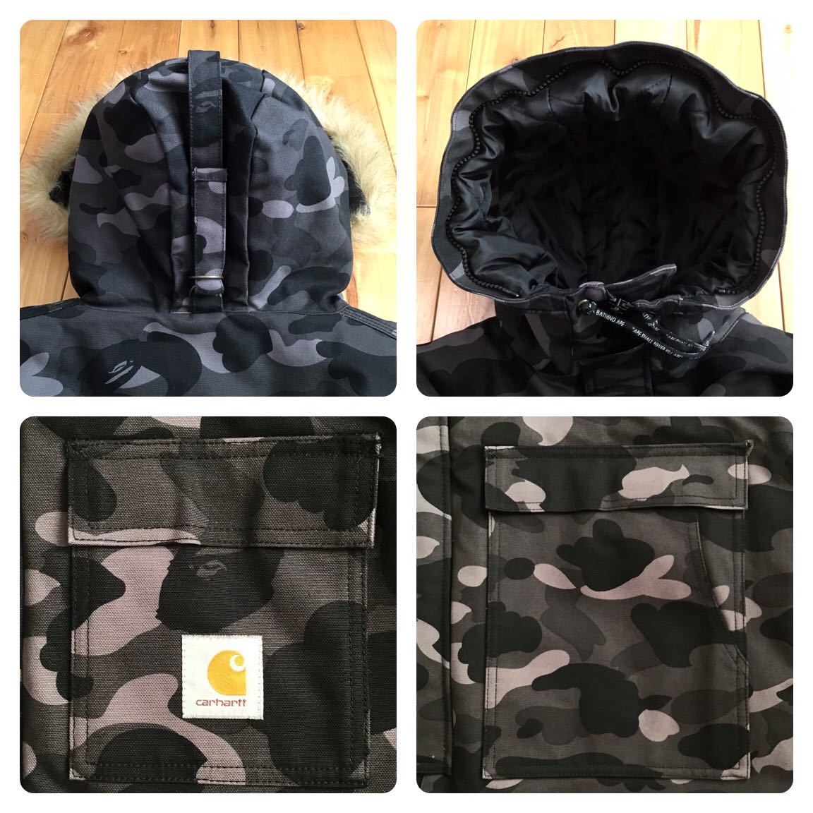 ★XL★ Carhartt × BAPE N-3B Jacket a bathing ape BAPE camo カーハート ジャケット エイプ ベイプ アベイシングエイプ NIGO w4_画像7