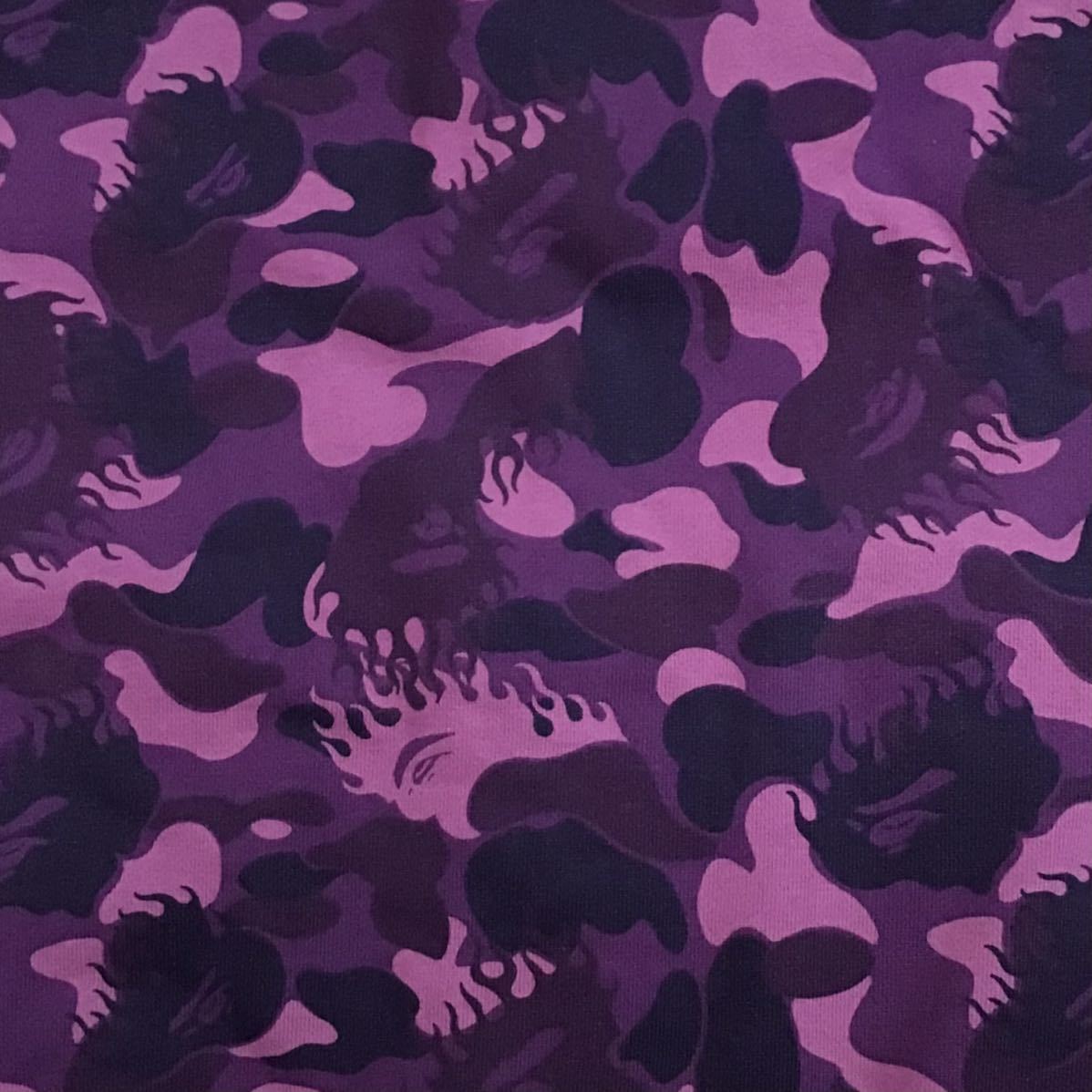 ★XL★ ★ムック限定★ Fire camo シャーク パーカー shark full zip hoodie a bathing ape BAPE purple camo エイプ ベイプ NIGO 迷彩 z9_画像7