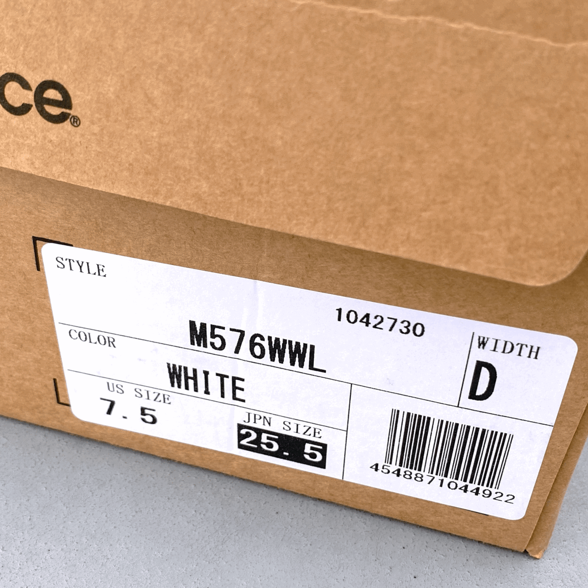 國內(nèi)正規(guī)品 UK制 オールレザー NEW BALANCE M576WWL ホワイト×グレー US7.5 25.5cm 限定イギリス英國制 NB 白 スニーカー MADE IN ENGLAND