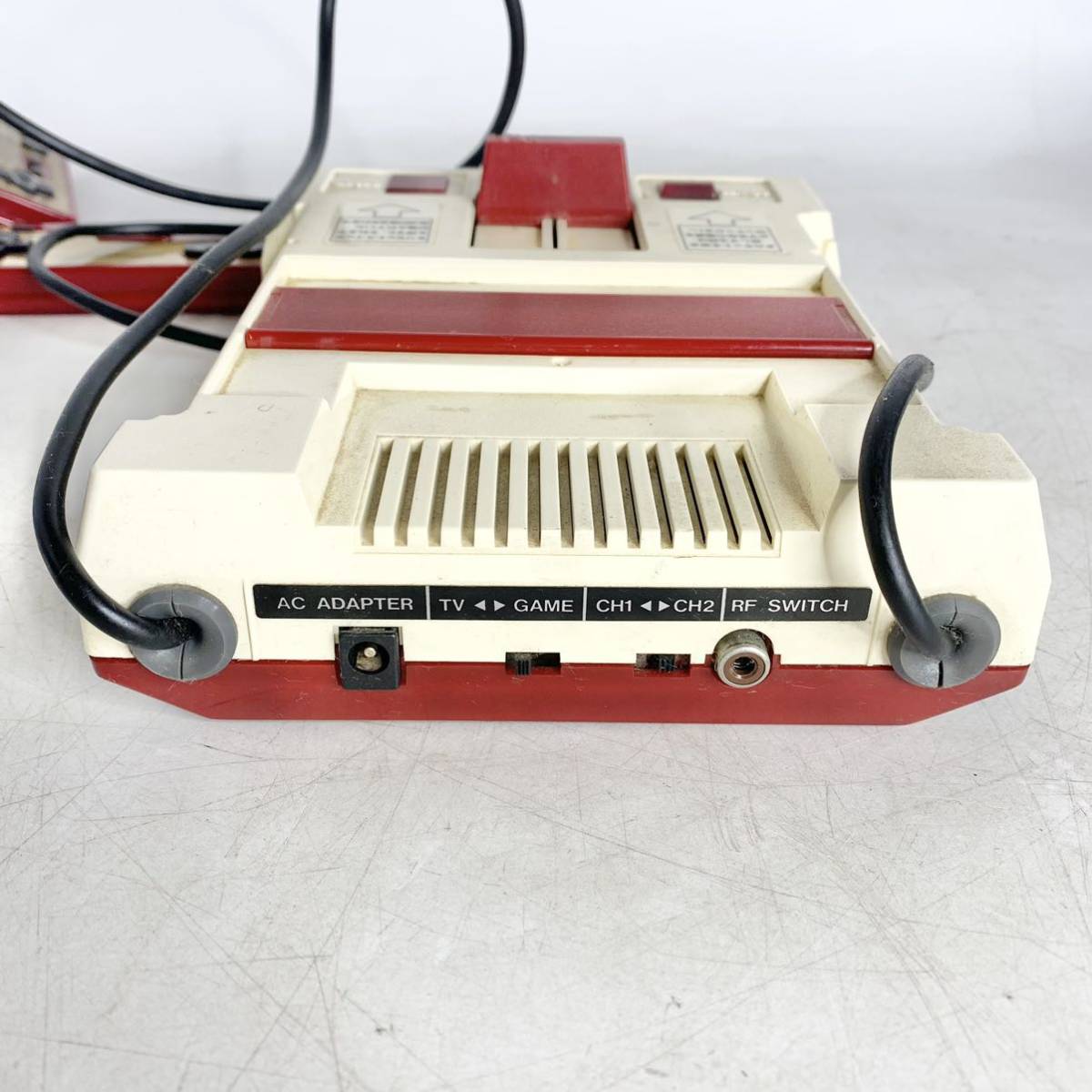 昭和レトロ 任天堂 ファミリーコンピュータ 本体　HVC-001 ソフト セット まとめ 1983 当時物 テトリス マリオ ファミリースタジアム_画像4