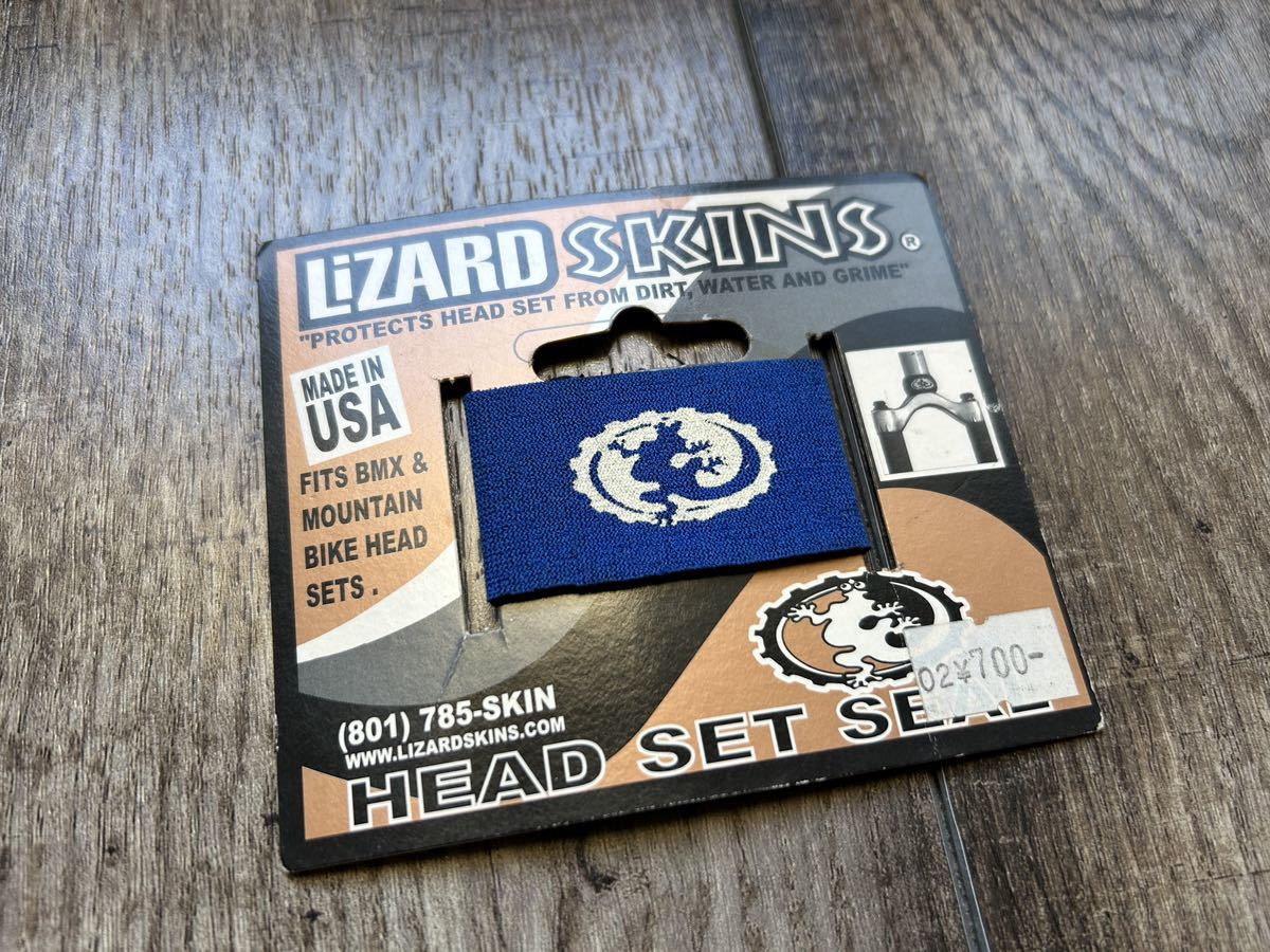 ☆NOS 90s 未使用 ☆LIZARD SKINS ☆HEADSET SEAL ☆BLUE ☆MADE IN USA ヘッドセットシール ★VINTAGE部品多数出品中 RARE ピスト KING_画像2