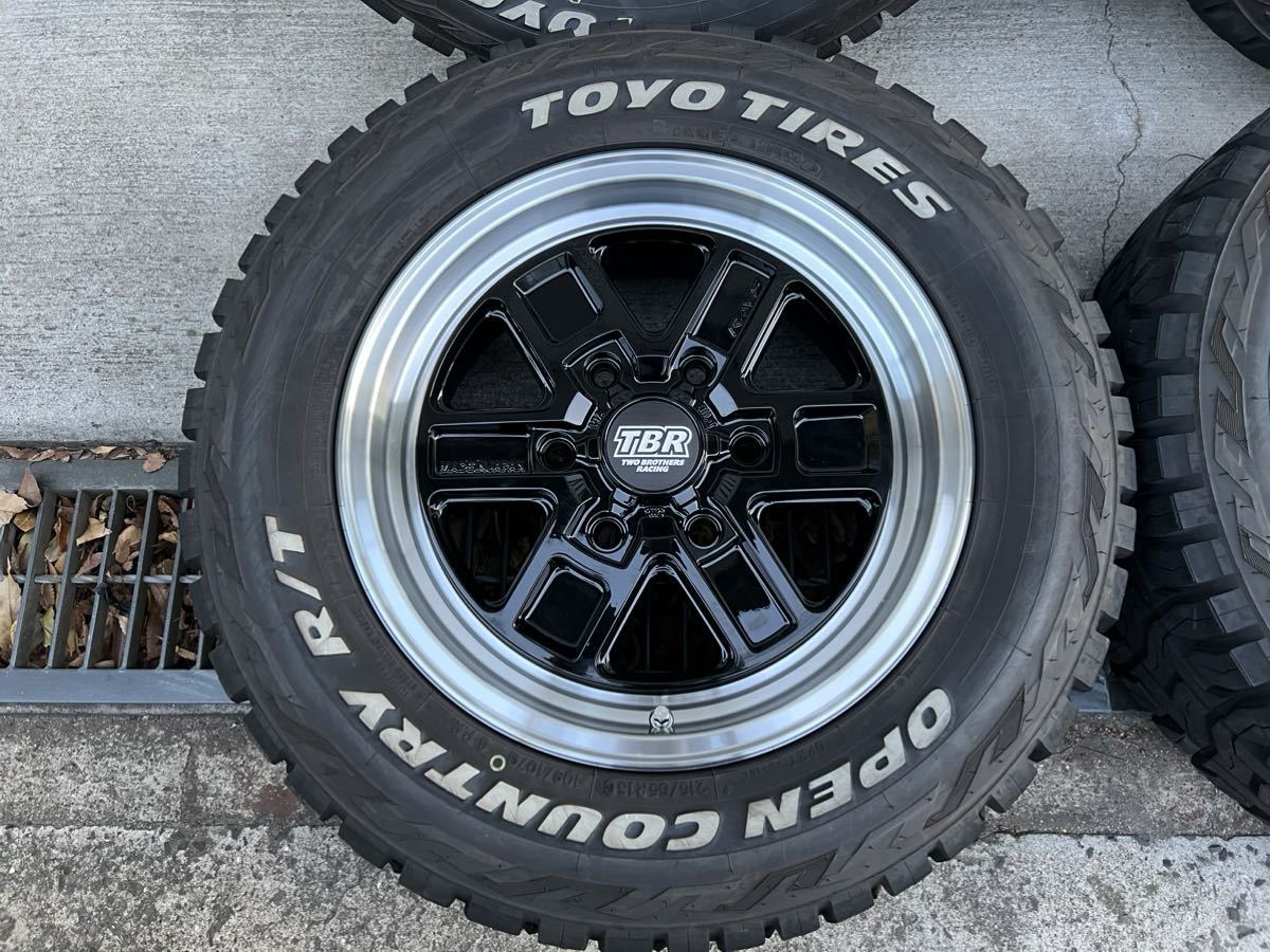 RAYS レイズ TBR TB-01 6.5J +38 TOYO OPEN COUNTRY R/T 215/65R16C ハイエース　美品_画像2