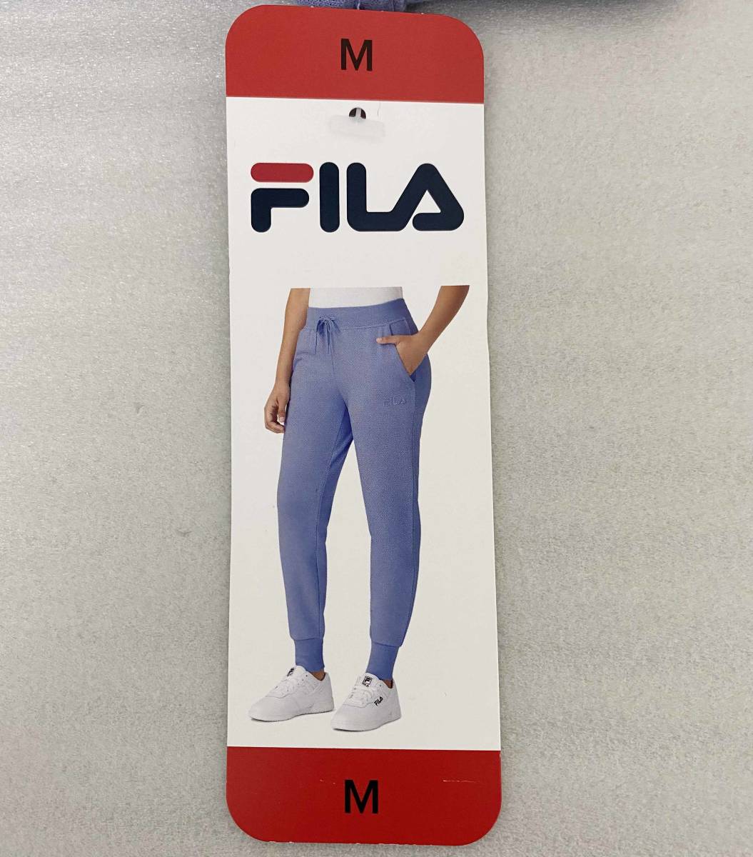 新品 M ★ FILA フィラ レディース スウェット ジョガー パンツ パープル コストコ フレンチテリー ロングパンツ 裏毛 French Terry Jogger_画像6