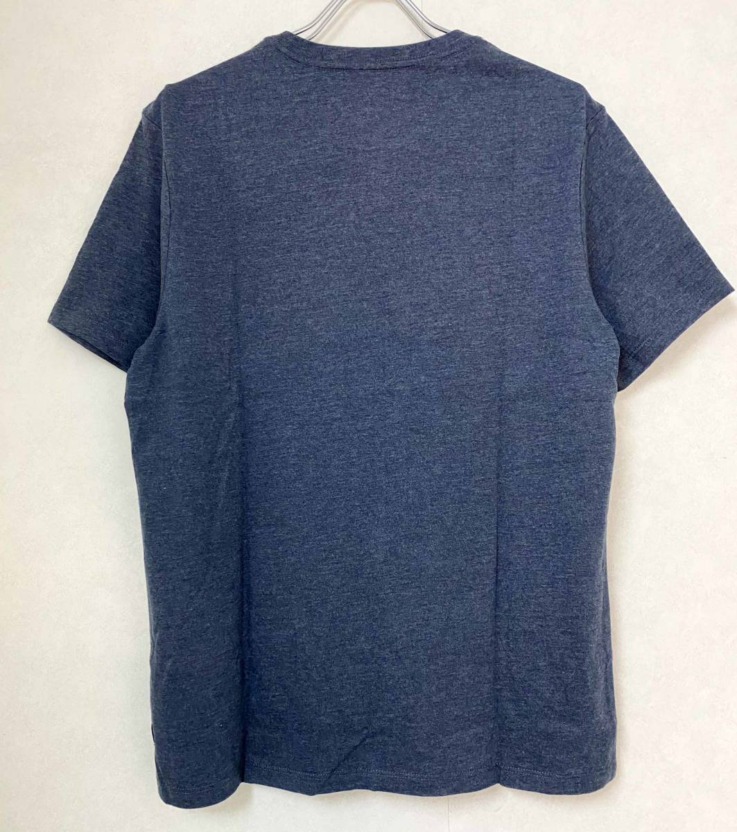 新品 M ★ コストコ BUFFALO メンズ 半袖 Tシャツ ロゴ ネイビー ヘザー ユニセックス トップス バッファロー MENS SS TEE DAVID BITTON