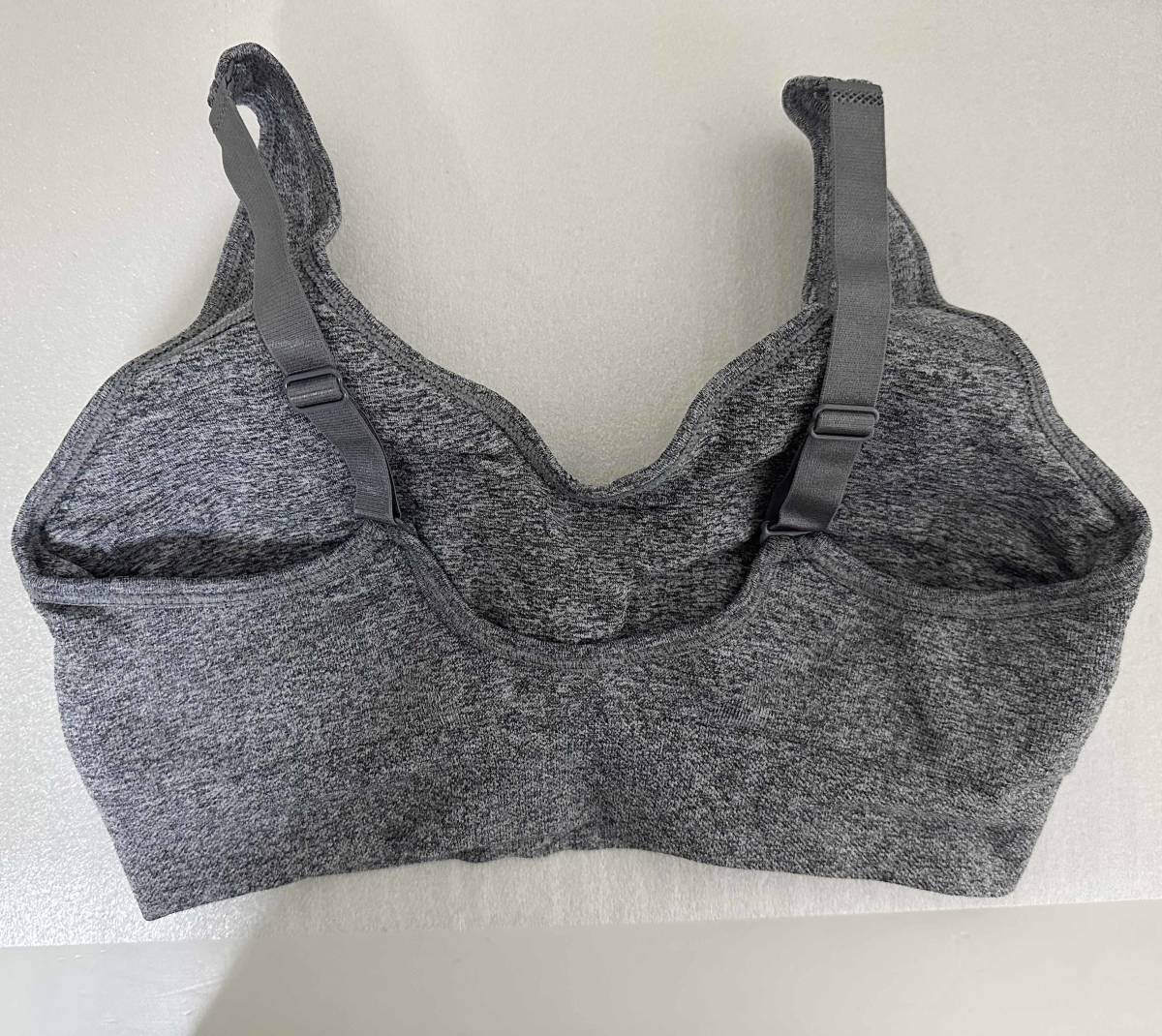 新品 2枚組 L ★ PUMA プーマ スポーツブラ ブラトップ ブラック グレー コストコ LADIES SPORTS BRA 2PK ノンワイヤー ブラジャー セット_画像7