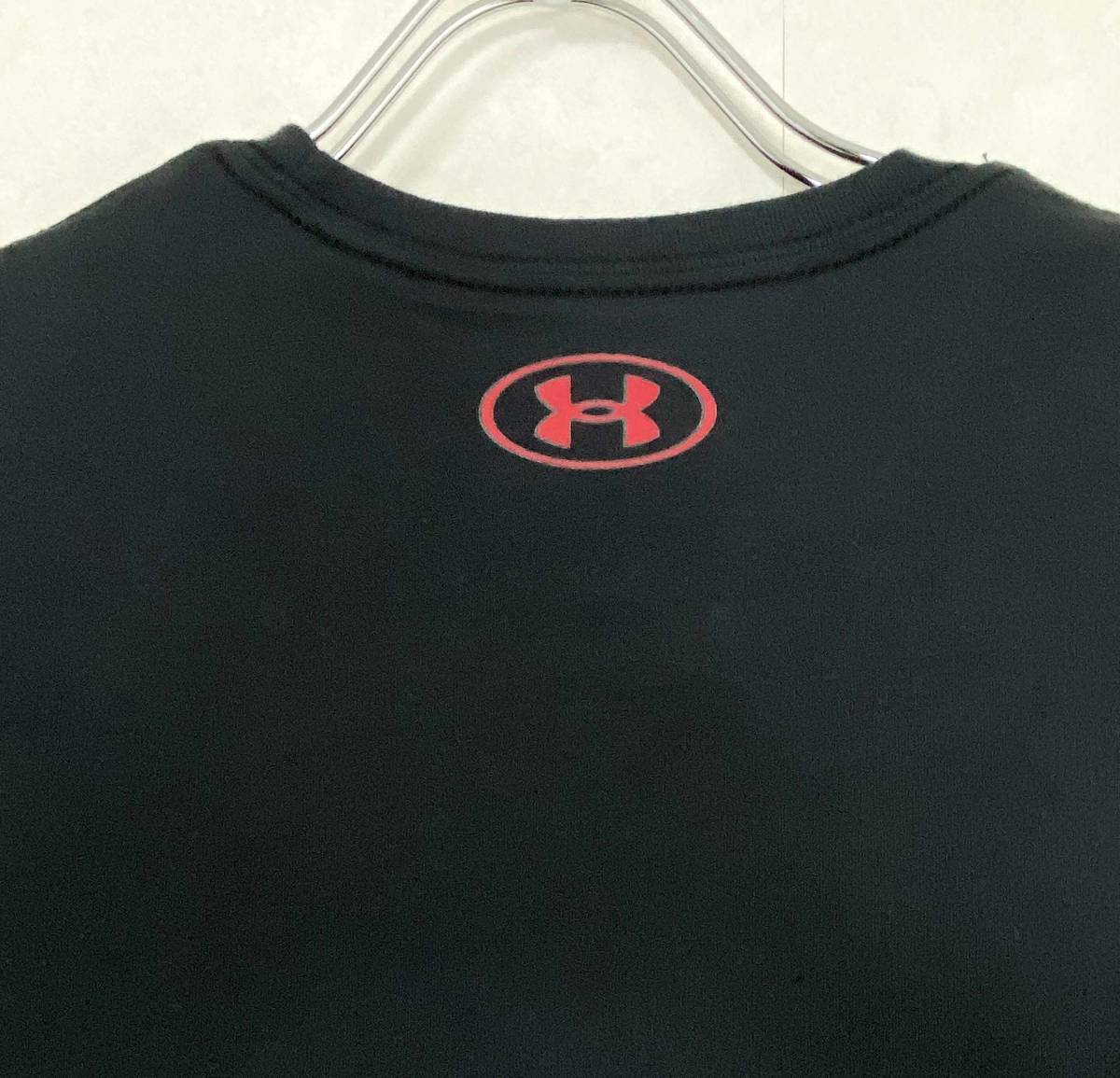 新品 M ★ アンダーアーマー メンズ 半袖 ロゴ Tシャツ ブラック ホワイト 1326849 US-S Under Armour UA GL ファンデーション ビッグロゴ