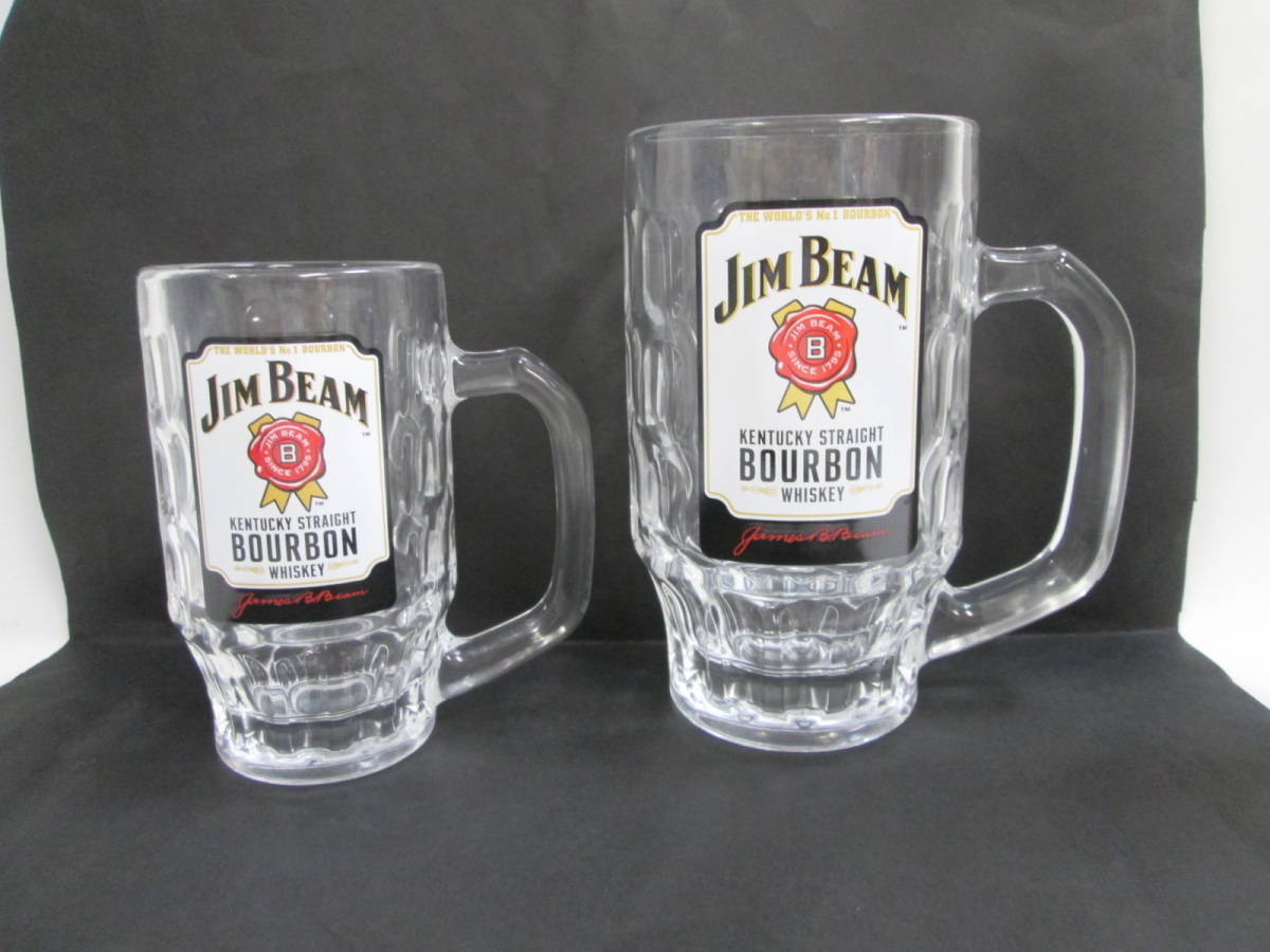 JIM BEAM 　ジムビーム　　メガジョッキ　Ｈ１７ｃｍ　 ジョッキ グラス　2種で　未使用か美品_画像2