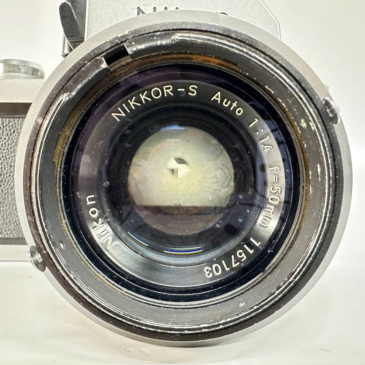 1円~【動作未確認】ニコン Nikon F 中期型 フォトミックFTN NIKKOR-S Auto 1:1.4 f=50mm 一眼レフ フィルムカメラ 単焦点レンズ G122081_画像2