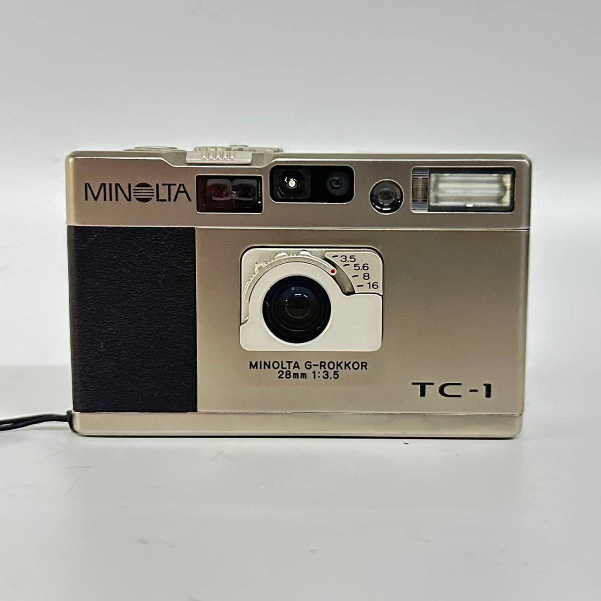 1円~【通電確認済】ミノルタ MINOLTA TC-1 G-ROKKOR 28mm 1:3.5 コンパクトフィルムカメラ 付属品あり G122082_画像3