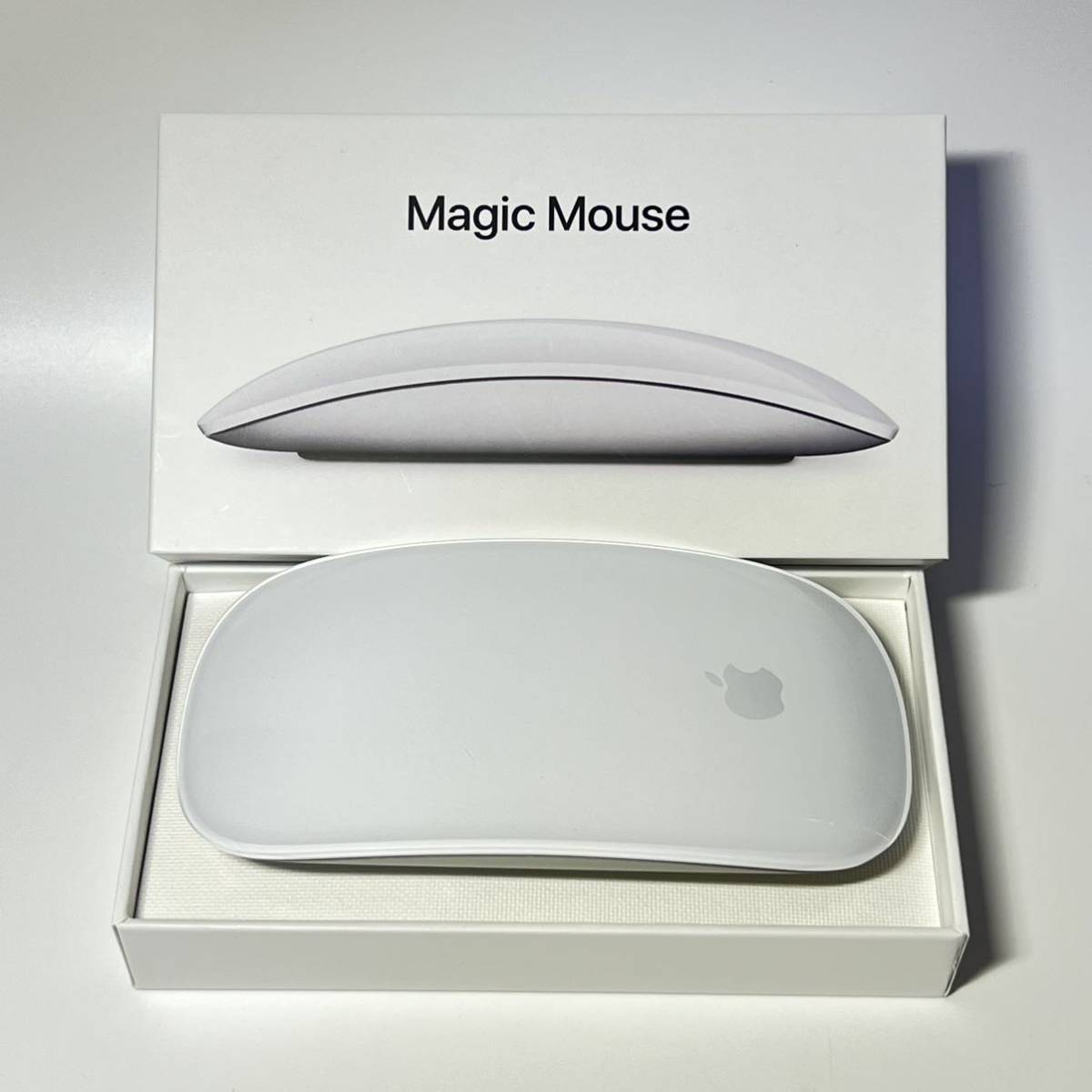 1円~【動作確認済み】Apple Magic Mouse 3 ホワイト Multi-Touch対応 MK2E3J/A A1657 無線 ワイヤレスマウス PC周辺機器 箱付き GK-70075_画像1