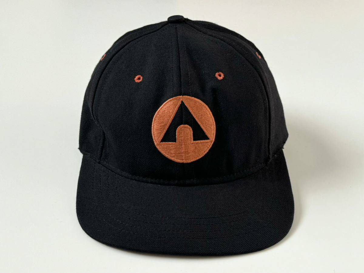 90s USA製 AIR WALK CAP BLK エアウォーク キャップ 帽子 黒 ブラック ヴィンテージ ビンテージ アメリカ製 米国製 レア_画像3