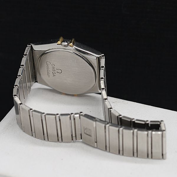 1円 稼働 オメガ コンステレーション 1370.20.00 QZ YG×SS デイデイト ゴールド文字盤 TLT メンズ腕時計 KMY 0235400_画像4