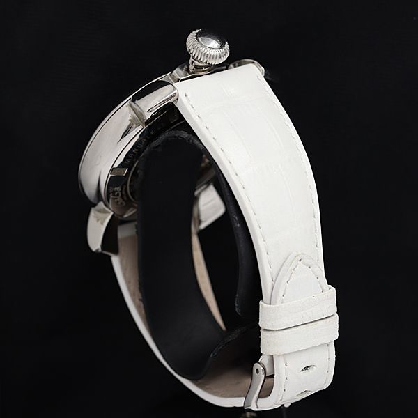 1円 稼働 良品 GTT ガガミラノ マヌアーレ 48ｍｍ 黒文字盤 手巻き メンズ腕時計 OGH 8075100_画像3