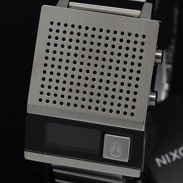 1円 稼働 未使用品 箱/コマ2/充電器付 定価約￥25,500 ニクソン 充電式 A1266-000 ドークトゥー デジタル メンズ腕時計 NSK MTM 2000000_画像1