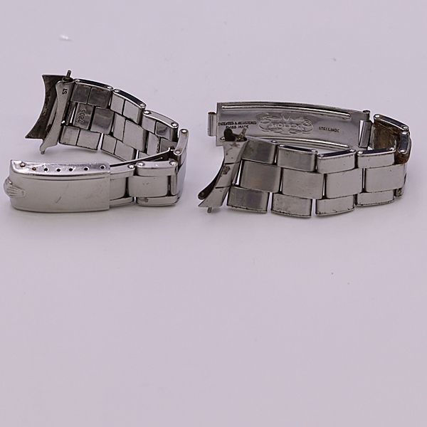 1円 ロレックス 純正ベルト ブレス シルバーカラー 18ｍｍ用 NSK メンズ腕時計用 KTR 2000000_画像1