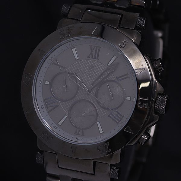 1円 サルバトーレマーラ SM-9028SS クロノグラフ 黒文字盤 MGY メンズ腕時計 OGH 3185000_画像1