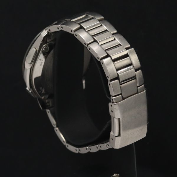 1円 稼働 良品 カシオ 電波ソーラー OCW-300 オシアナス チタン デジアナ グレー文字盤 メンズ腕時計 TLG 6881000YSD_画像3