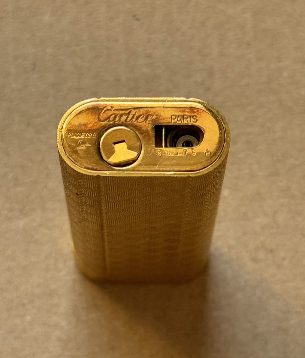 Cartier カルティエ ガスライター 中古品　着火未確認　ジャンクで　ゴールドカラー _画像3