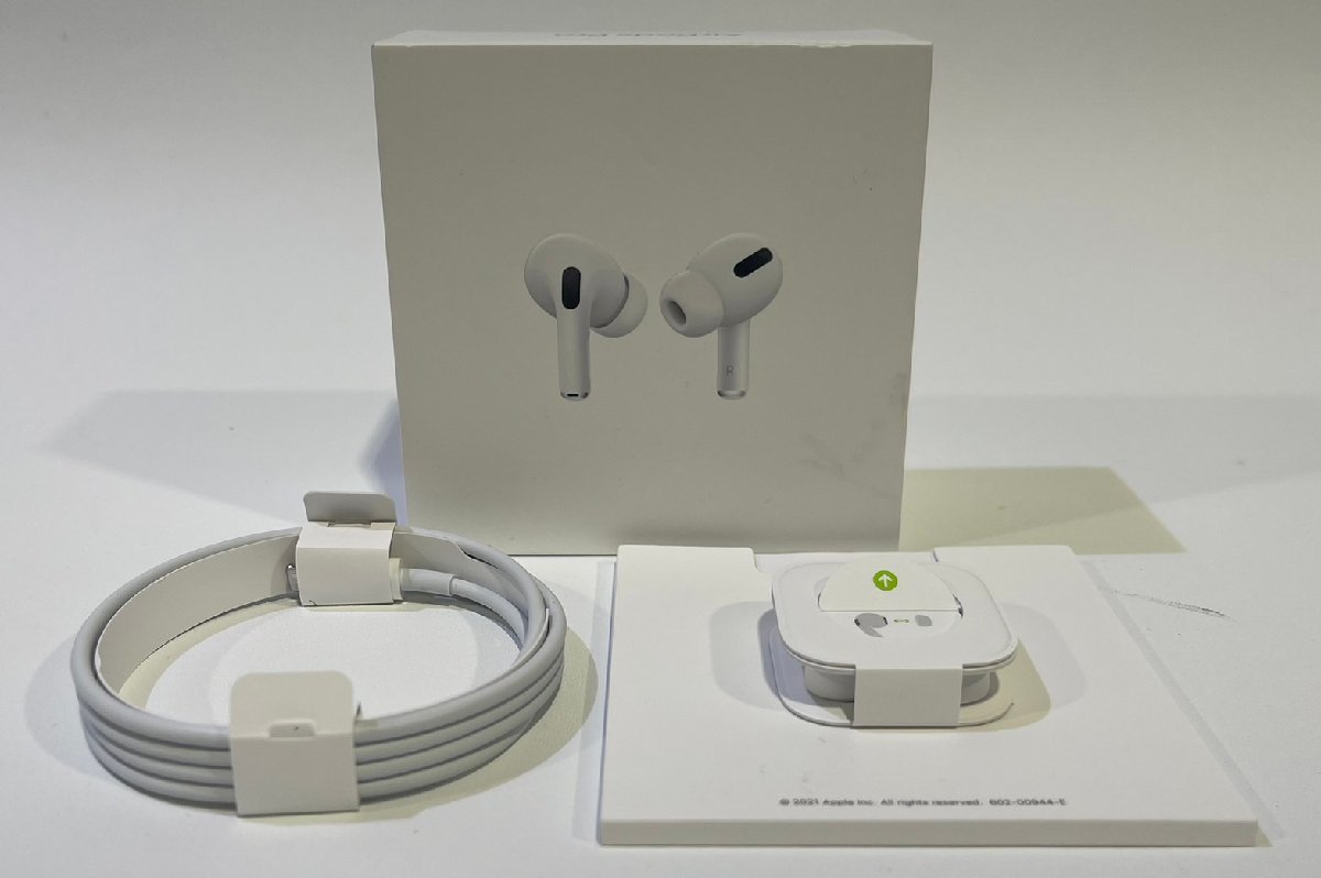 初売り 1円 Apple ワイヤレスイヤホン AirPods Pro 2021モデル MLWK3J/A アクティブ ノイズキャンセリング MagSafe充電対応_画像10