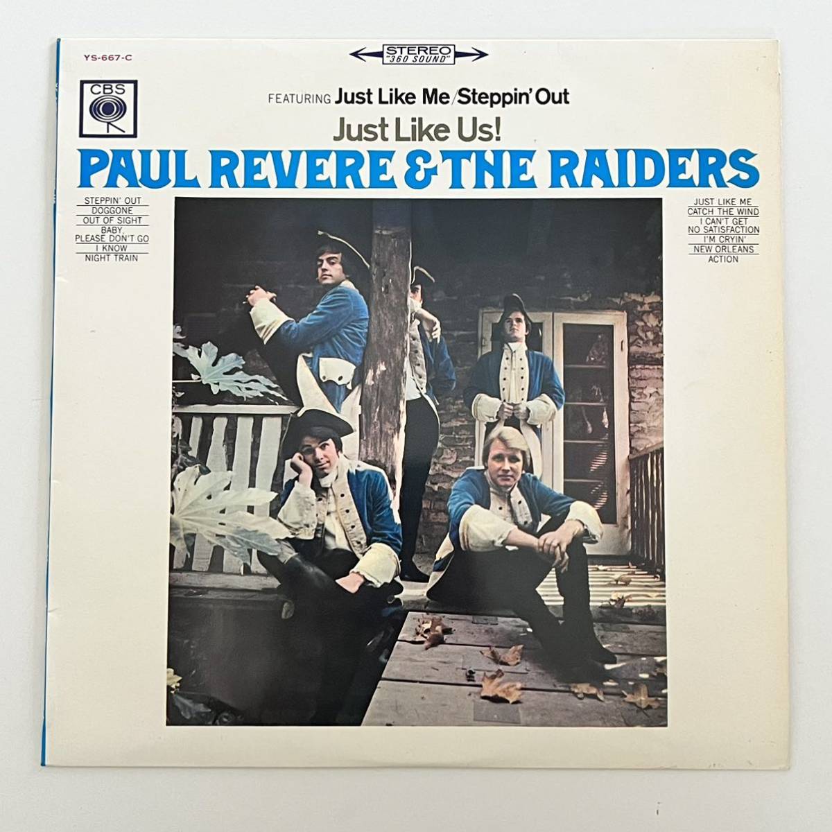 LP Paul Revere & The Raiders Just Like Us ポールリヴィアーとレイダース ジャストライクアス YS667C CBSの画像1