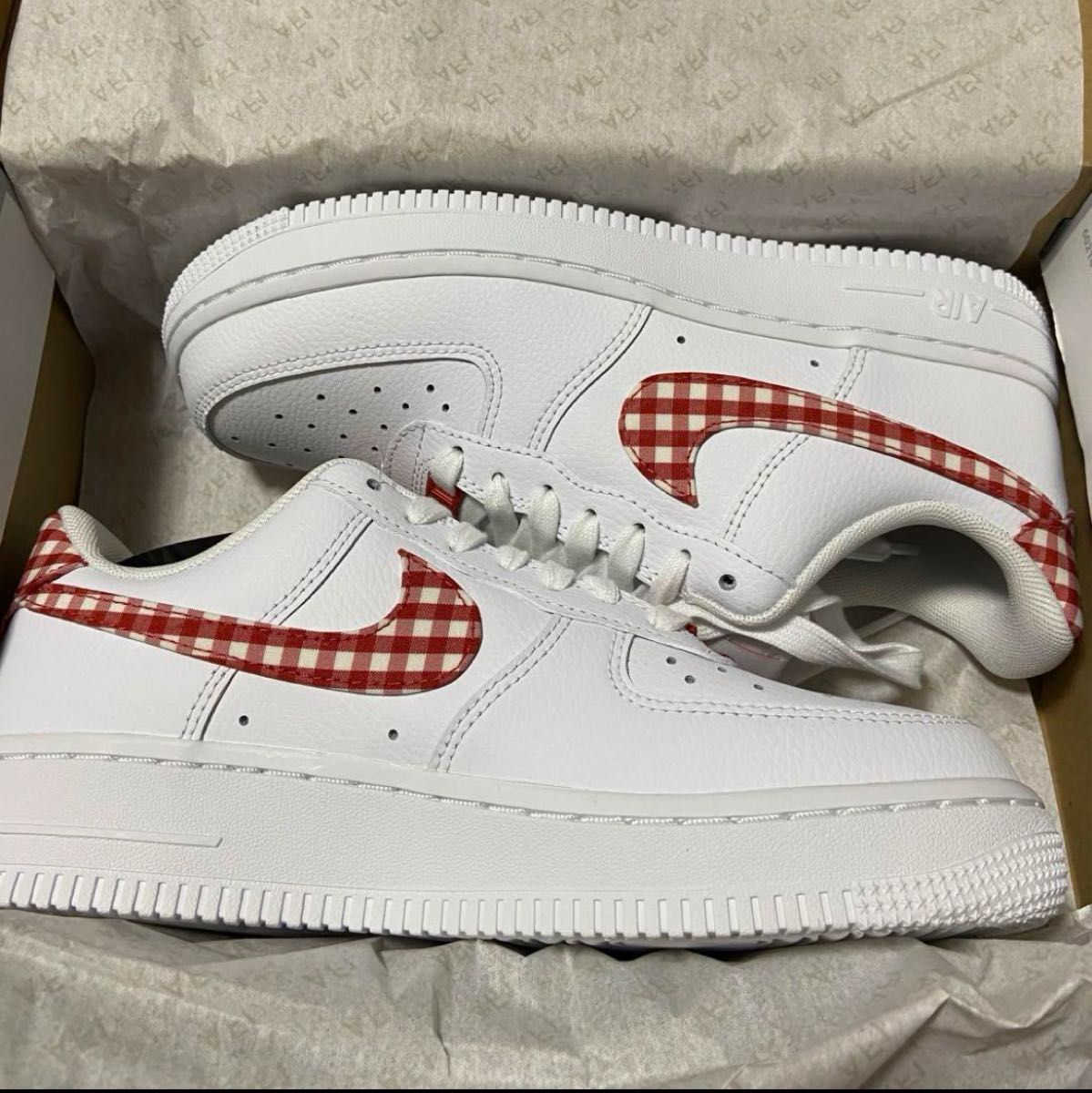 新品タグ付！NIKE エアーフォースワン◇27.5cm◇AIRFORCE1 赤色